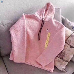 New Fila Women's Sherpa Hoodie Pullover Sweater